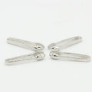Set of 4 Pieces Miniature Metal Food Clip Tongs Cookware for 1/12 Dollhouse Kitchen Accessories