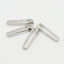 Set of 4 Pieces Miniature Metal Food Clip Tongs Cookware for 1/12 Dollhouse Kitchen Accessories