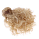 Big Wave Curly Hair Wig Long Hairpiece Blonde For 1/6 BJD Super Dollfie SD DD Dressup Accessory