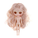 20cm White Skin Nude Body & Head W. Wig For Middle Blythe Neo Doll Custom