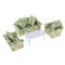 1/12 Dollhouse Living Room Furniture Sofa Couch W. Cushion Set & End Table