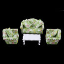 1/12 Dollhouse Living Room Furniture Sofa Couch W. Cushion Set & End Table