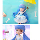 Adorable Short Sleeve Lace Dress Skirt Princess Dress Party Outfit For 12inch Fashion Girl Dolls Clothing Accessory