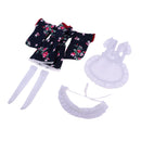 Lovely Handmade Japanese Style Printed Kimono With Apron Coat For 12inch Fashion Girl Dolls Clothing Collection