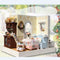 1/24 DIY Handcraft Miniature Project Sweet Wooden Two-Sided Doll House Baking House