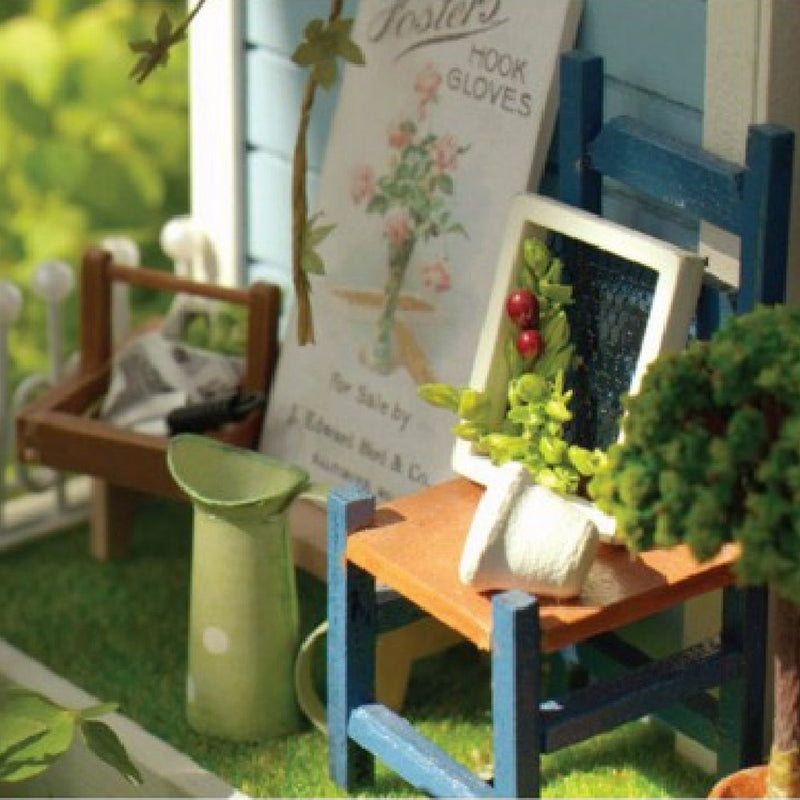 1/24 DIY Handcraft Miniature Project Sweet Wooden Two-Sided Doll House Baking House