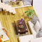 1/24 DIY Handicraft Miniature Project Wooden Modern City House with LED Light Kids Hand Toy