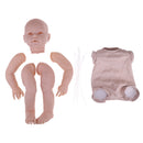 Real Touch Large Silicone 29'' Reborn Kit Awake Baby Doll Blank Head Limb Mold and Cloth Body Set