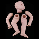 Real Touch Large Silicone 29'' Reborn Kit Awake Baby Doll Blank Head Limb Mold and Cloth Body Set