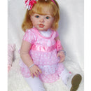 Real Touch Large Silicone 29'' Reborn Kit Awake Baby Doll Blank Head Limb Mold and Cloth Body Set