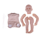 Real Touch Large Silicone 29'' Reborn Kit Awake Baby Doll Blank Head Limb Mold and Cloth Body Set