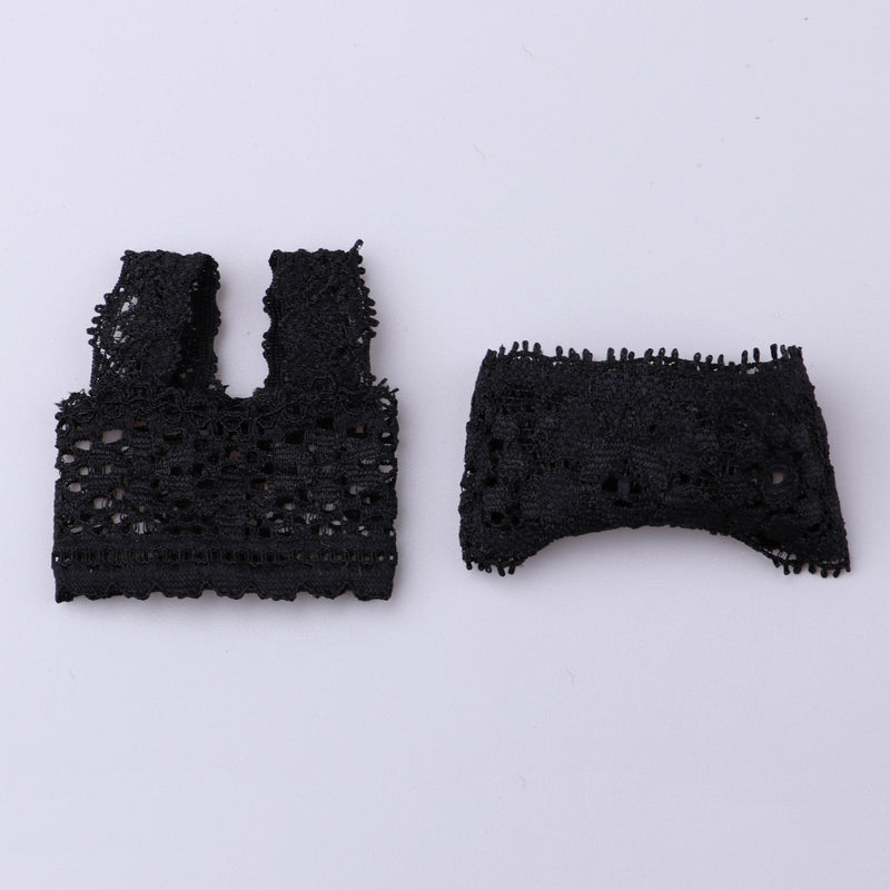 1/4 Black Lace Brace Underwear Top Brief Lingerie Set for BJD Doll Clothes Decor