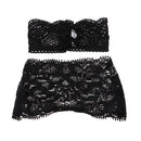 1/4 Black Lace Sleeveless Underwear Brief Lingerie Set for BJD Doll Clothes Decor
