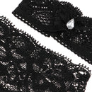 1/4 Black Lace Sleeveless Underwear Brief Lingerie Set for BJD Doll Clothes Decor