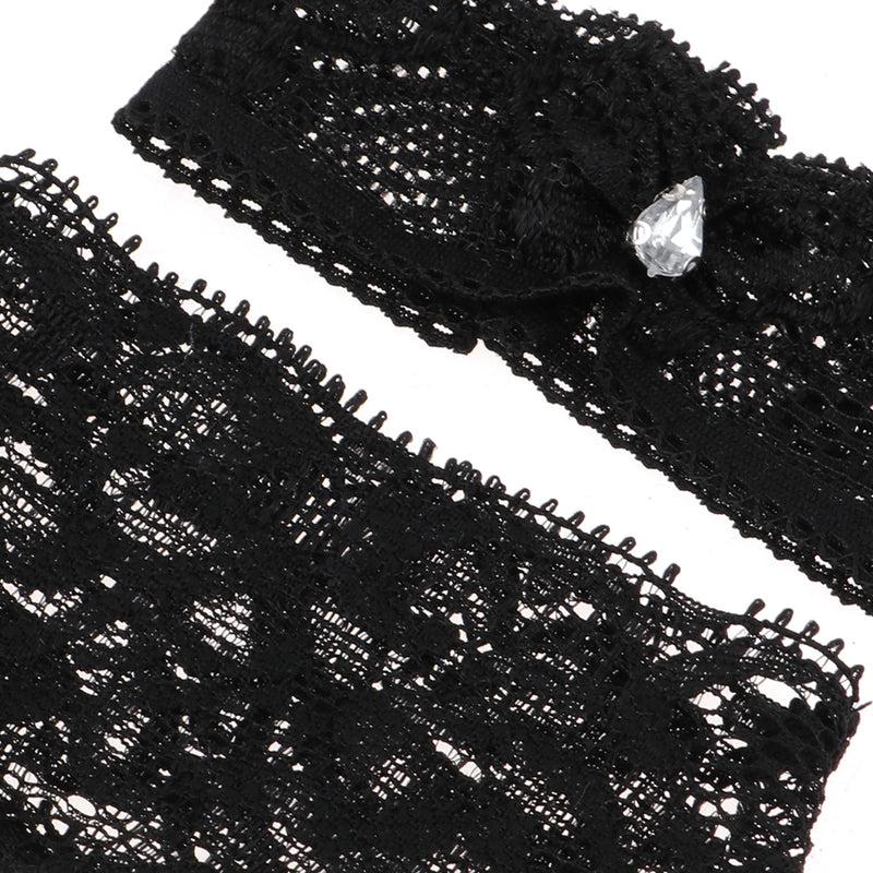 1/4 Black Lace Sleeveless Underwear Brief Lingerie Set for BJD Doll Clothes Decor