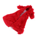 Fashion Long Plush Coat with Tight Skirt Set Gown Casual Outfit for 1/6 Girl Doll