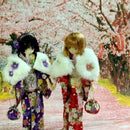 Digital Cloth Photography Backcloth Dolls House Accessory Decoration Scenes 60 x 120cm