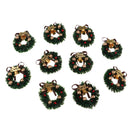 1/12 Dolls House Miniature Xmas Wreath Dollhouse Christmas Tree Decoration Garland Kids Pretend Play Toy