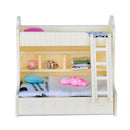 ABS Miniature Bunk Bed Model for 1/12 Dolls House Children Bedroom Furniture Life Scenes Decor Room Accessory
