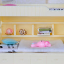 ABS Miniature Bunk Bed Model for 1/12 Dolls House Children Bedroom Furniture Life Scenes Decor Room Accessory