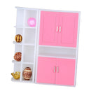 Acrylic Assembly Furniture Model Toy 1/12 Multifunctional Cabinet Dollhouse Rooms Life Scenes Decoration