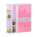 Acrylic Assembly Furniture Model Toy 1/12 Multifunctional Cabinet Dollhouse Rooms Life Scenes Decoration
