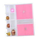 Acrylic Assembly Furniture Model Toy 1/12 Multifunctional Cabinet Dollhouse Rooms Life Scenes Decoration