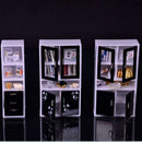 1/12 Scale Display Cabinet Bookshelf Books for Dollhouse Bedroom Accessory Kids Hands-on Toy