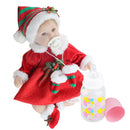 Real Touch Silicone 16inch Reborn Doll Christmas Costume Newborn Baby Doll Simulation Toddler Model Collections Home Decor