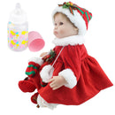 Real Touch Silicone 16inch Reborn Doll Christmas Costume Newborn Baby Doll Simulation Toddler Model Collections Home Decor