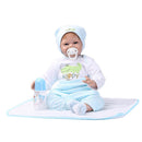 55cm Simulation Silicone Newborn Baby Girl Doll in Pink Clothes Kid Sleeping Playmate