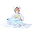 55cm Simulation Silicone Newborn Baby Girl Doll in Pink Clothes Kid Sleeping Playmate