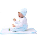 55cm Simulation Silicone Newborn Baby Girl Doll in Pink Clothes Kid Sleeping Playmate