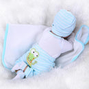 55cm Simulation Silicone Newborn Baby Girl Doll in Pink Clothes Kid Sleeping Playmate