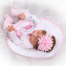 Real Touch Full Silicone 22inch Reborn Baby Girl Doll Fake Toddler Newborn Doll Â– Kids Child Bath Toy Appease Toy Xmas Gift