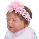 Real Touch Full Silicone 22inch Reborn Baby Girl Doll Fake Toddler Newborn Doll Â– Kids Child Bath Toy Appease Toy Xmas Gift