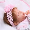 Real Touch Full Silicone 22inch Reborn Baby Girl Doll Fake Toddler Newborn Doll Â– Kids Child Bath Toy Appease Toy Xmas Gift