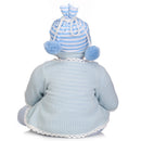 55cm Simulation Silicone Newborn Baby Boy Doll in Blue Clothes Kid Sleeping Playmate