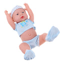 41cm Simulation Vinyl Newborn Baby Boy Doll with Blue Clothes Kid Sleeping Playmate