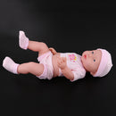41cm Simulation Vinyl Newborn Baby Girl Doll with Pink Clothes Kid Sleeping Playmate
