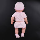 41cm Simulation Vinyl Newborn Baby Girl Doll with Pink Clothes Kid Sleeping Playmate