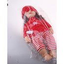 50cm Realistic Vinyl Baby Doll Newborn Baby Boy Doll in Red Clothes Toy Gifts