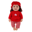 50cm Realistic Vinyl Baby Doll Newborn Baby Boy Doll in Red Clothes Toy Gifts