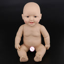 48cm Lifelike Soft Silicon Baby Doll Nude Newborn Body Kids Learning Toys