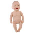 50cm Moveable Soft Vinyl High Simulation Nude Baby Girl Doll for Kids Bathing Toy Gift