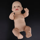 50cm Moveable Soft Vinyl High Simulation Nude Baby Girl Doll for Kids Bathing Toy Gift