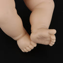 50cm Soft Vinyl High Simulation Nude Baby Boy Doll with Knitting Hat for Kids Bathing Toy Gift
