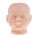 Handmade Unpainted 22inch Reborn Doll Head Sculpt Model Silicone Head Carving Mold