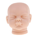 Handmade Unpainted 22inch Reborn Doll Head Sculpt Model Silicone Head Carving Mold