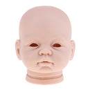 Soft Silicone Realistic Awake Baby Doll Unpainted Head Sculpt Mold For 22inch Reborn Custom Kits Normal Skin Tone